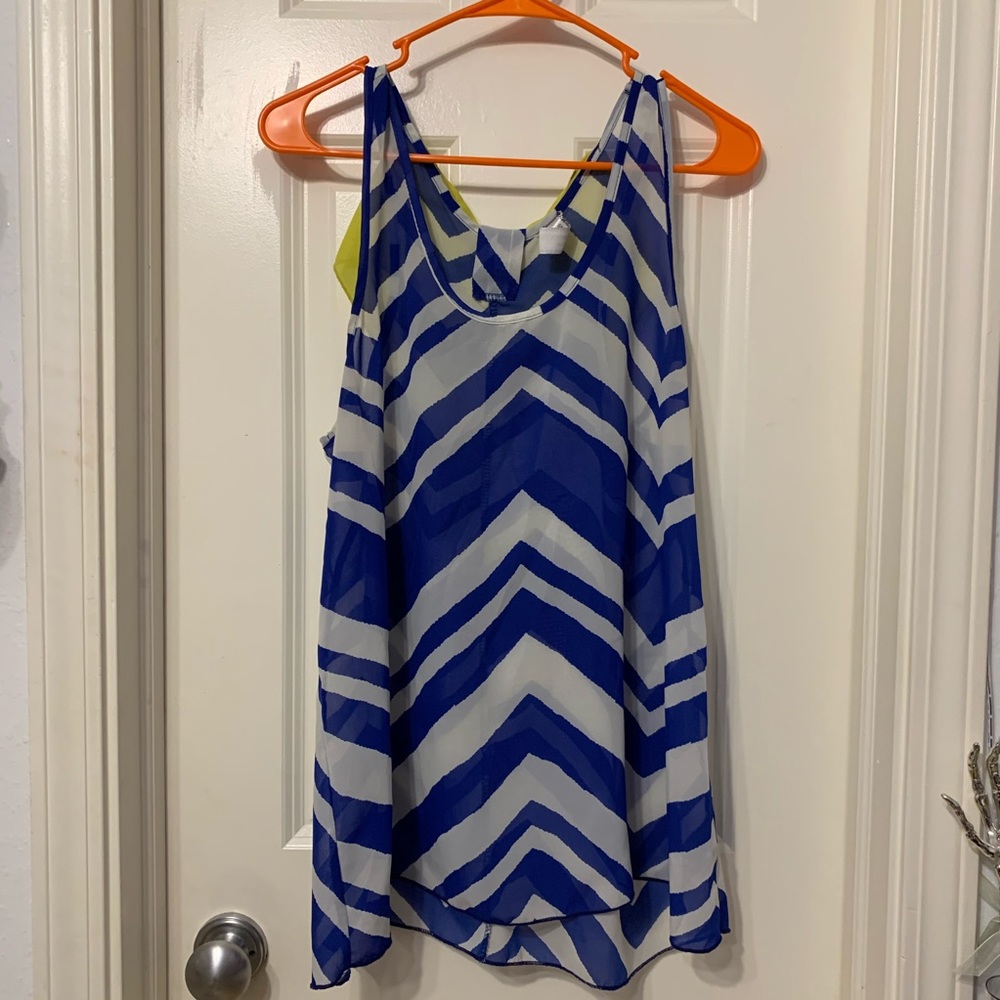 Sheer Flowy Tank Top